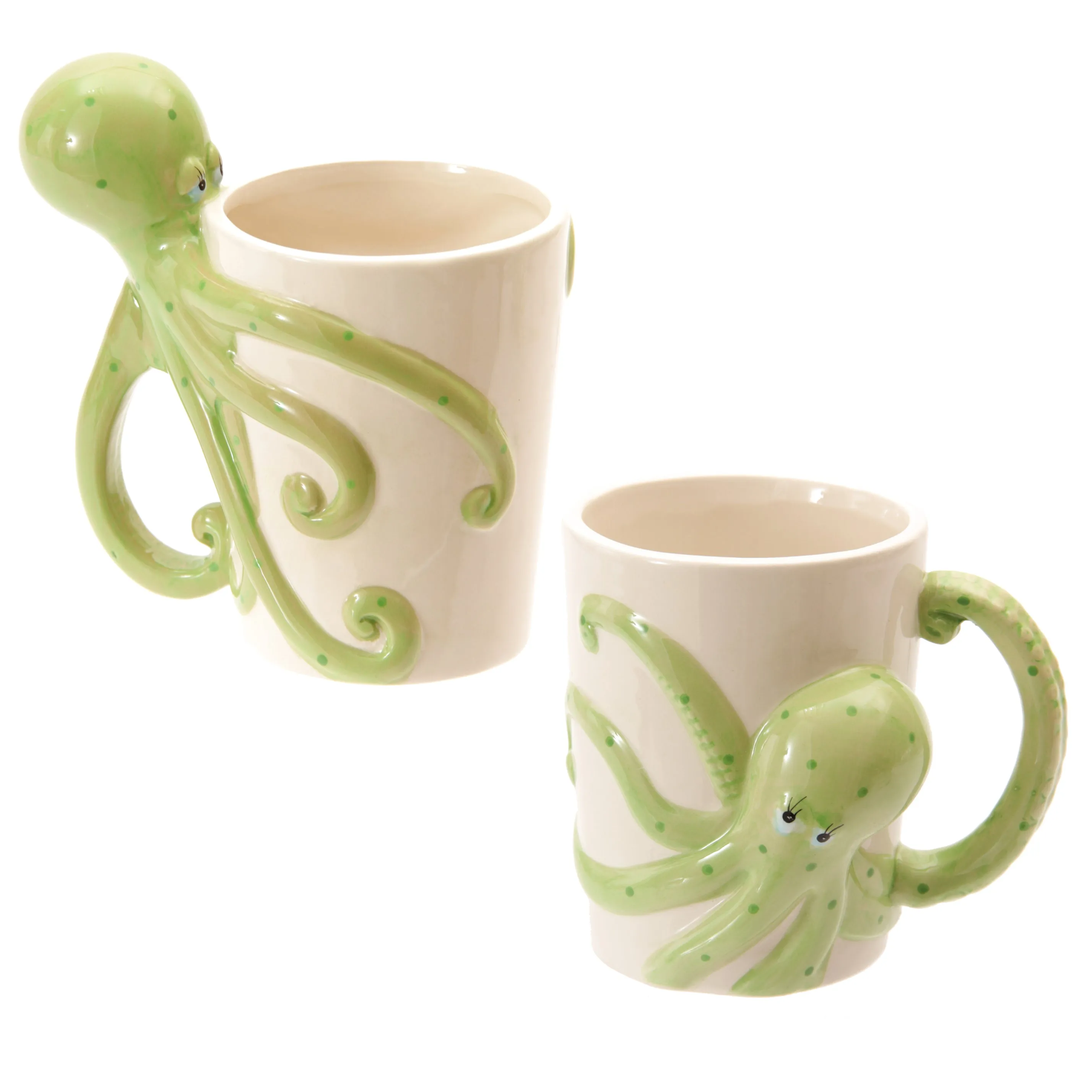 Lisa Parker Octopus Ceramic Shaped Handle Mug