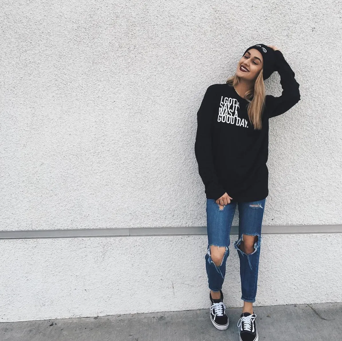 Long Sleeve T-Shirt : Good Day