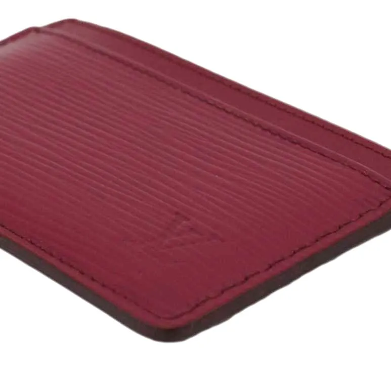 LOUIS VUITTON Epi Leather Card Holder Fuchsia