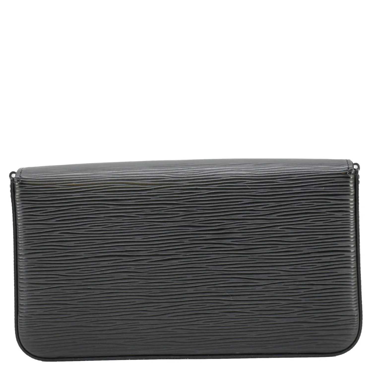 LOUIS VUITTON Felicie Pochette Epi Leather Crossbody Bag Black
