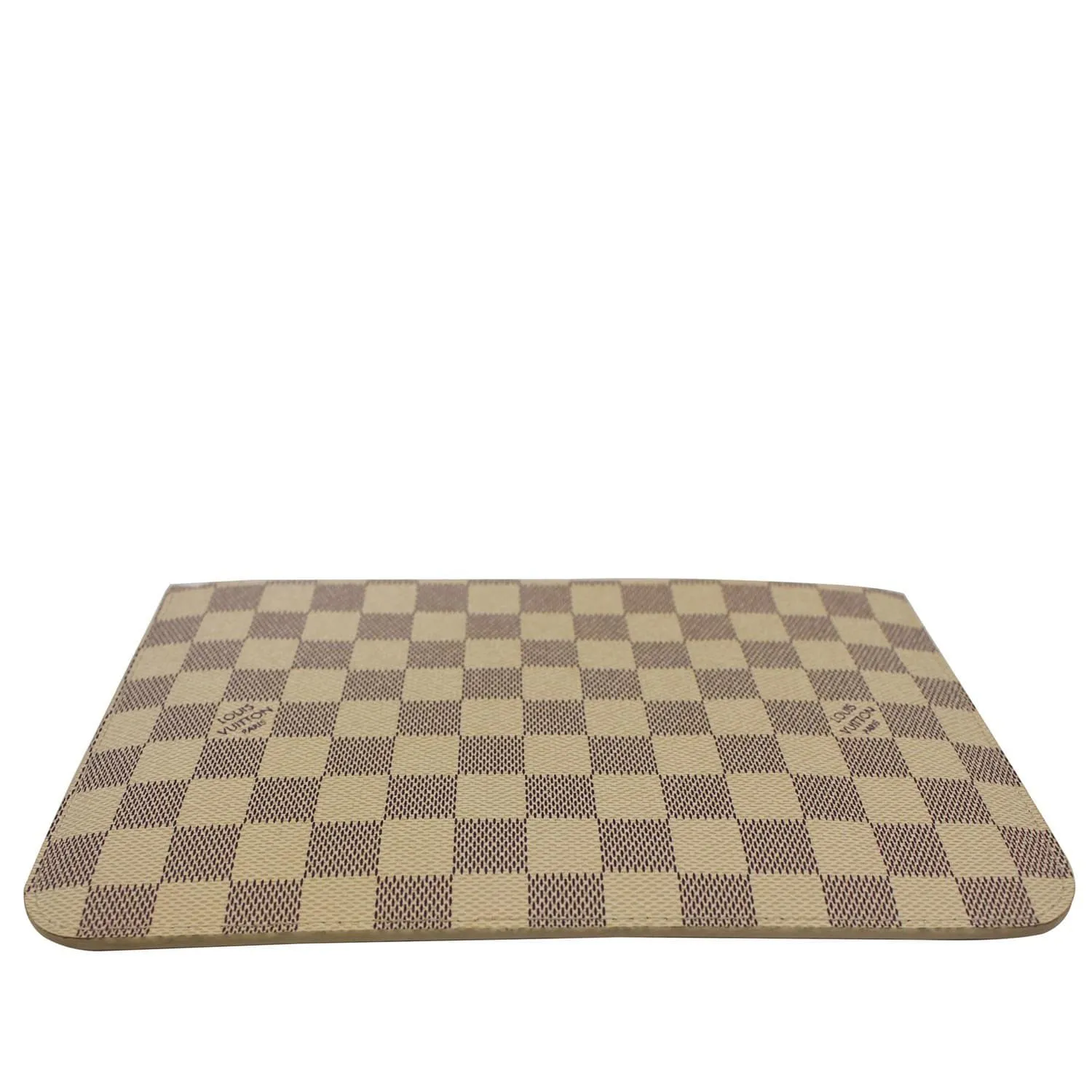 LOUIS VUITTON Pochette Wristlet Pouch Neverfull MM Damier Azur