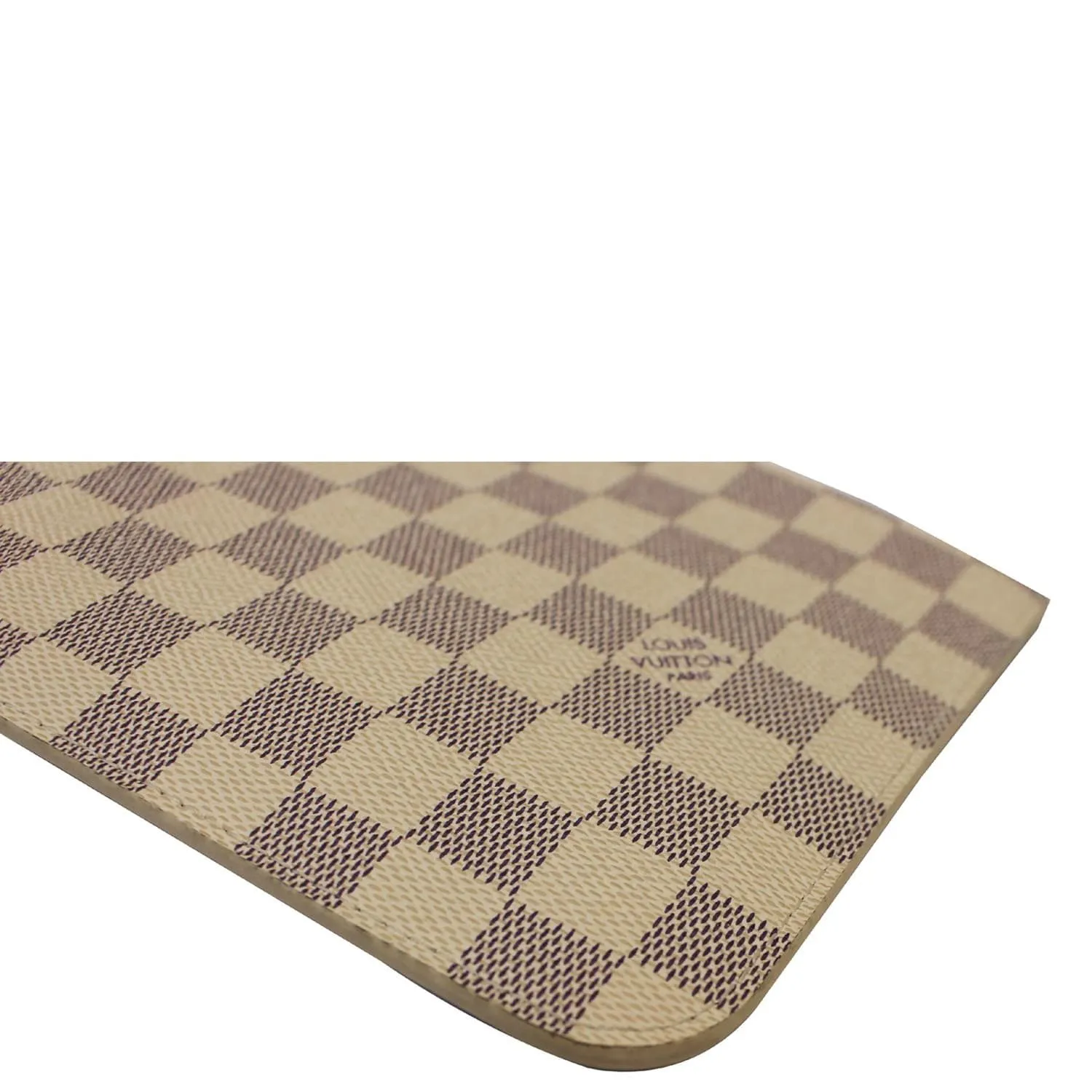 LOUIS VUITTON Pochette Wristlet Pouch Neverfull MM Damier Azur