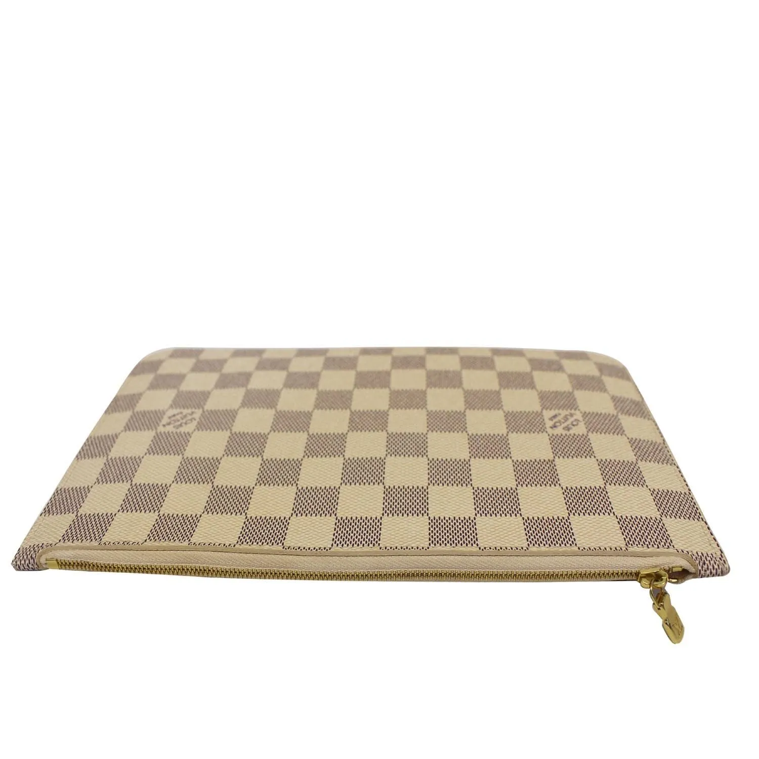 LOUIS VUITTON Pochette Wristlet Pouch Neverfull MM Damier Azur