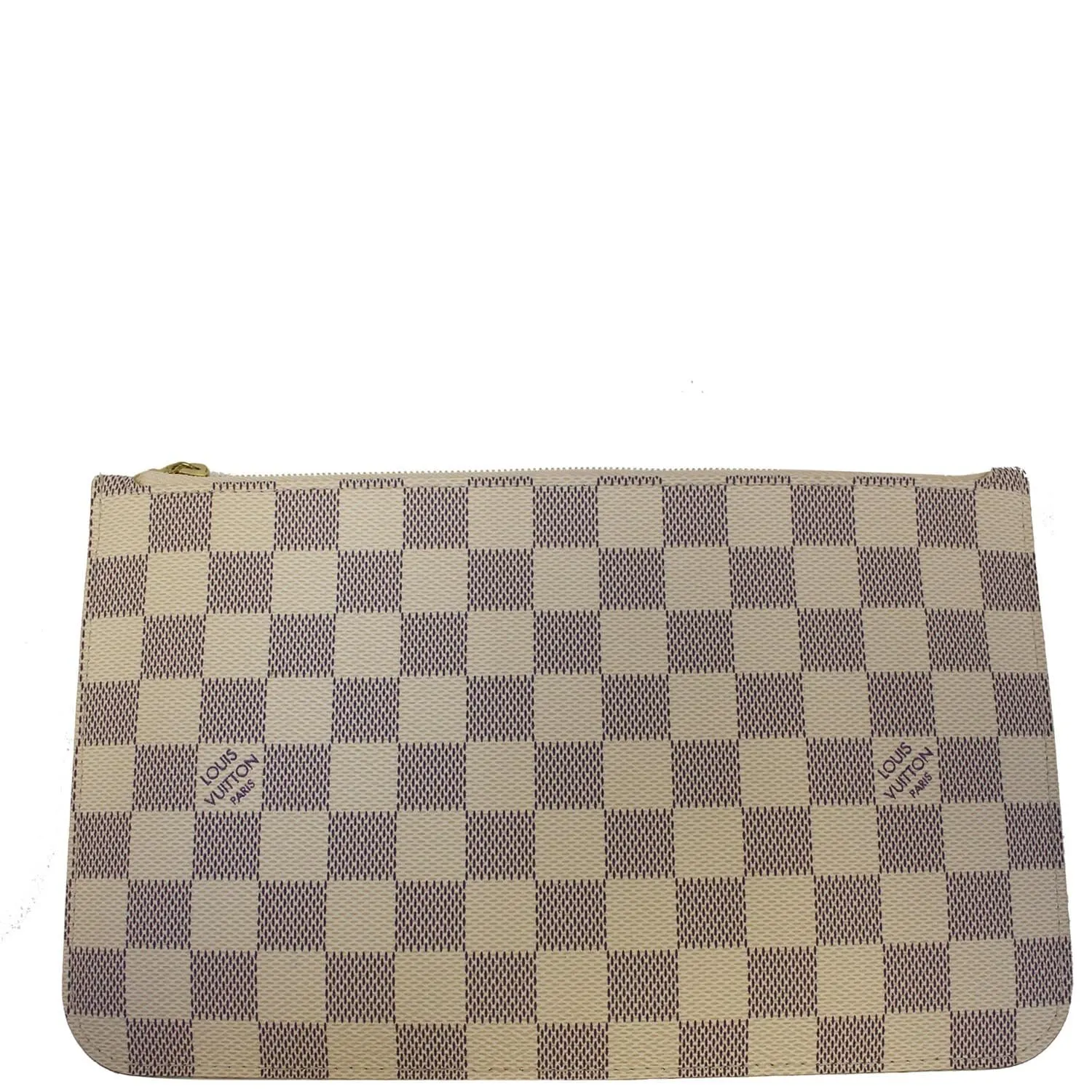LOUIS VUITTON Pochette Wristlet Pouch Neverfull MM Damier Azur