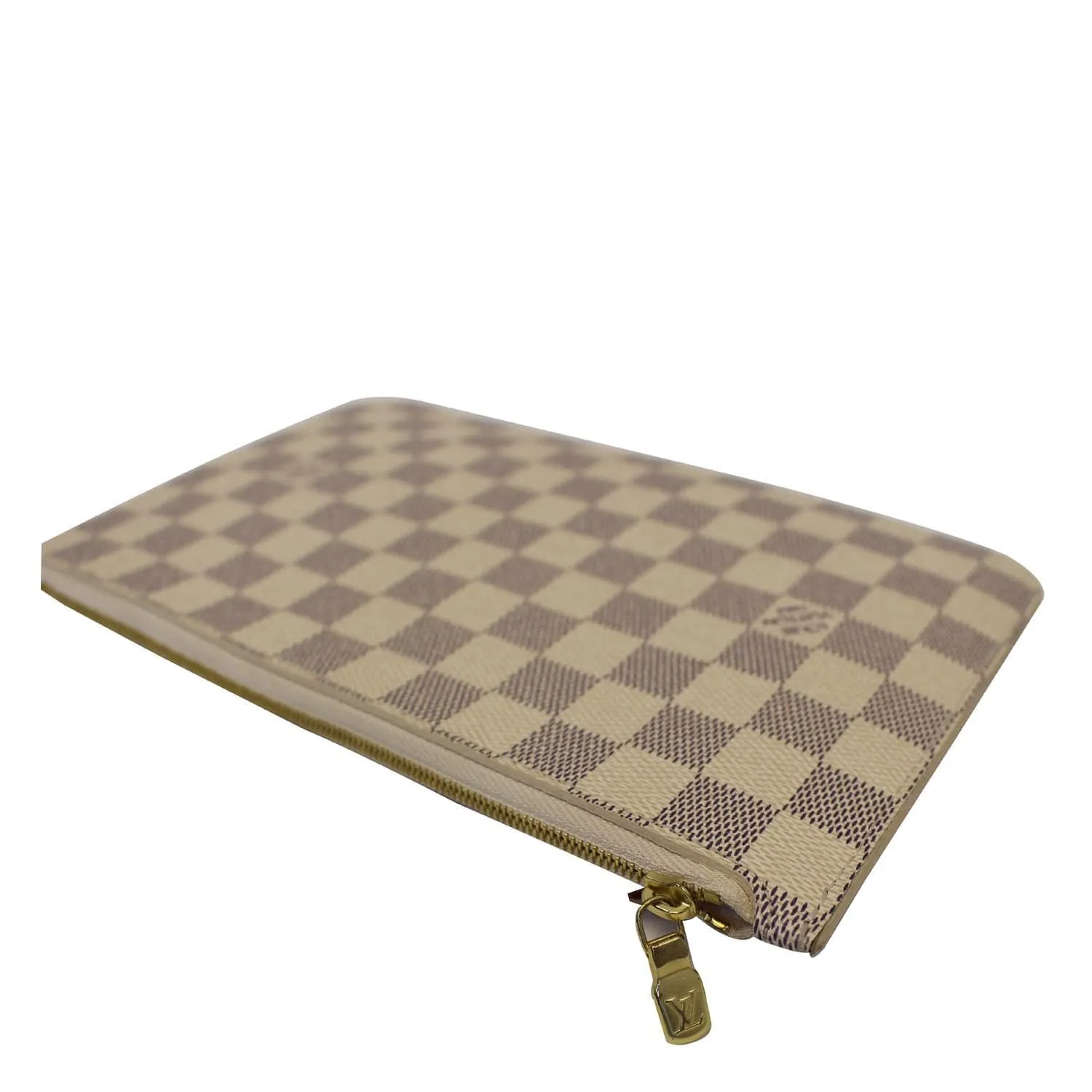 LOUIS VUITTON Pochette Wristlet Pouch Neverfull MM Damier Azur