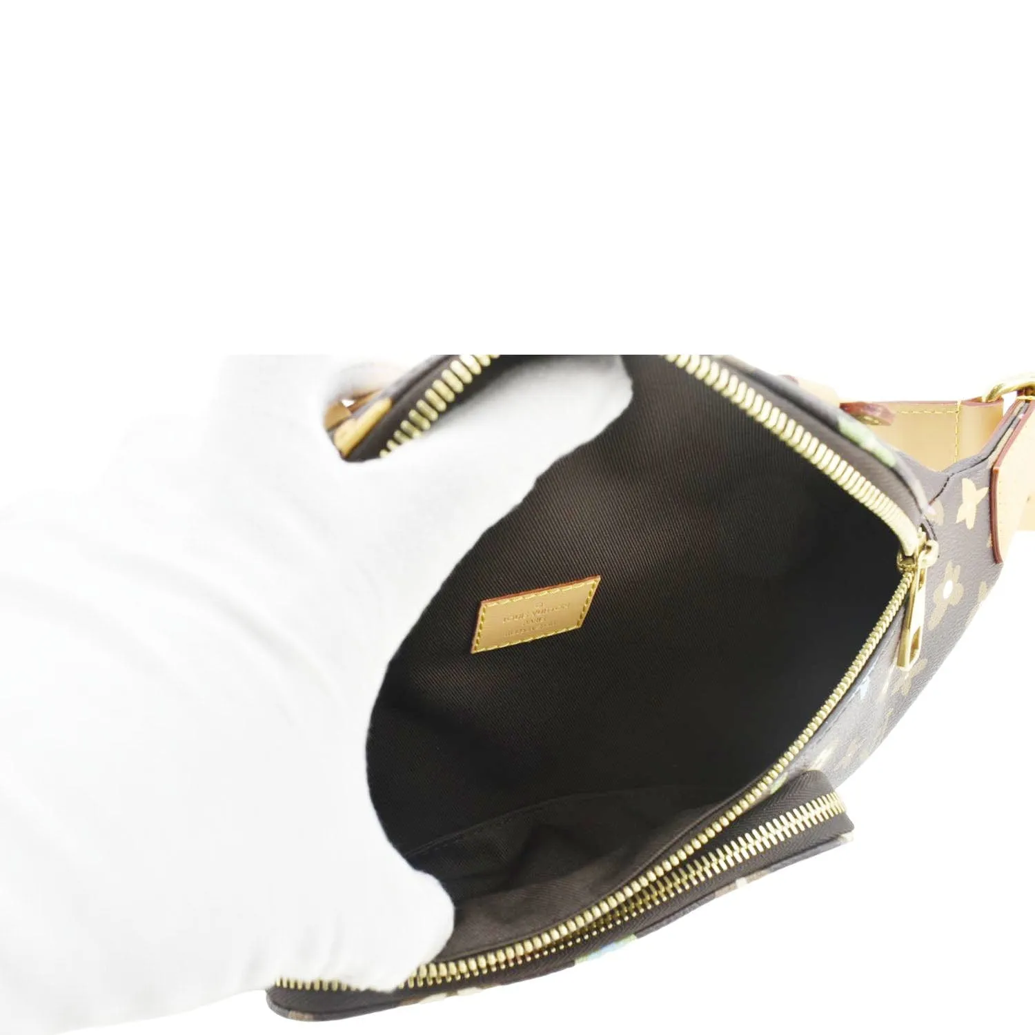 LOUIS VUITTON Rush Monogram Craggy Canvas Bumbag Chocolate