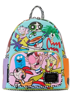 Loungefly x Cartoon Network Retro Collage Mini Backpack Powerpuff Girls Dexter's