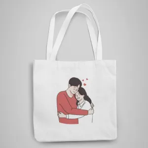 Loving hug Tote Bag With Zipper by @Divya_Singh_8709