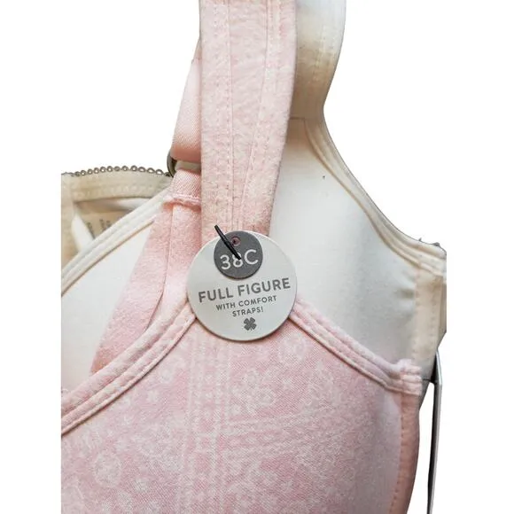 Lucky Brand NWT Full Figure Underwire Bras 2 pack comfort Straps 38C