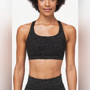 Lululemon Energy bra Formation Camo deep coal multi size 2