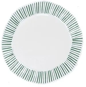 Madeira Meadow Pinstripe Dinner Fern Greeen
