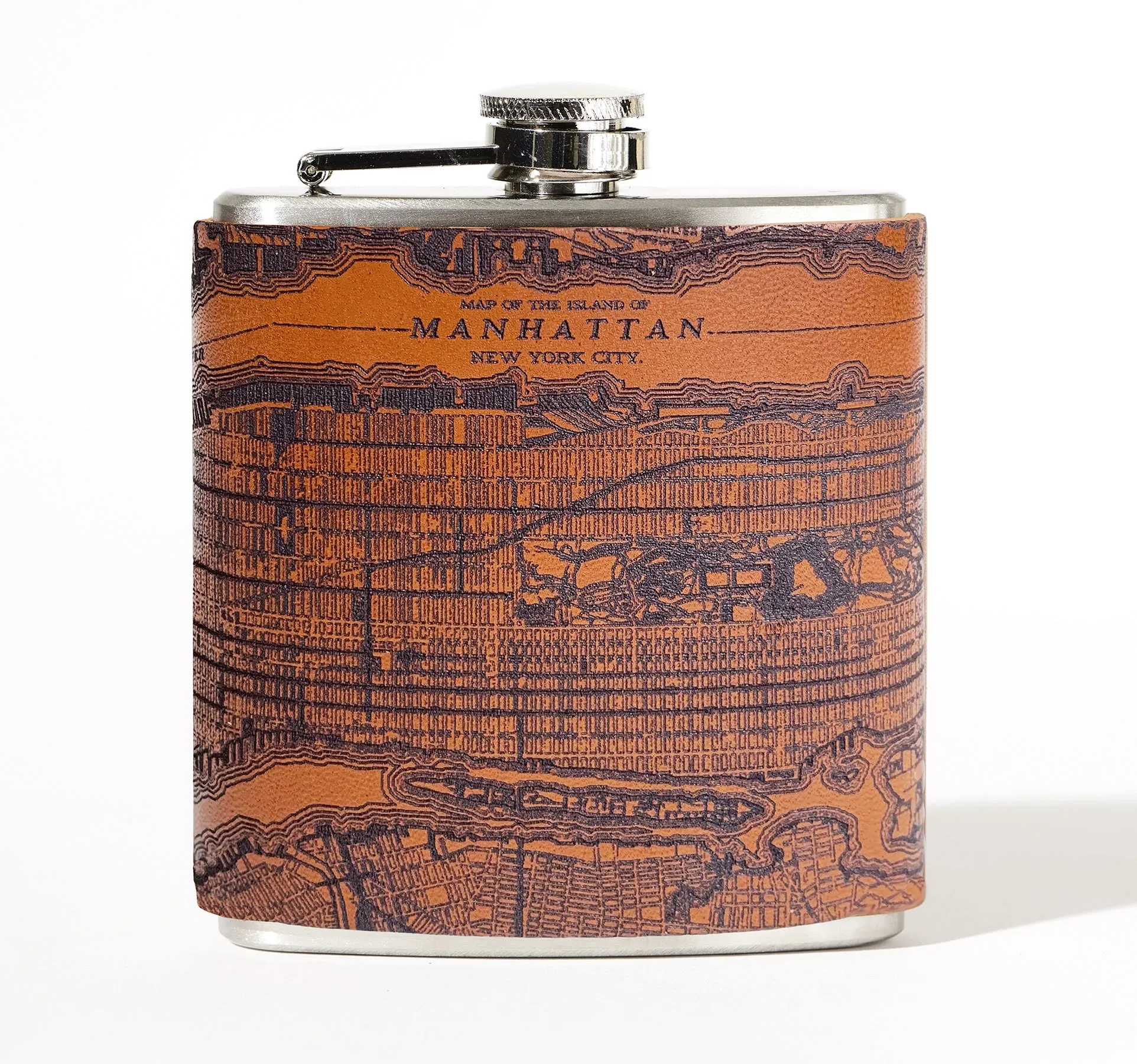 Manhattan Map Flask