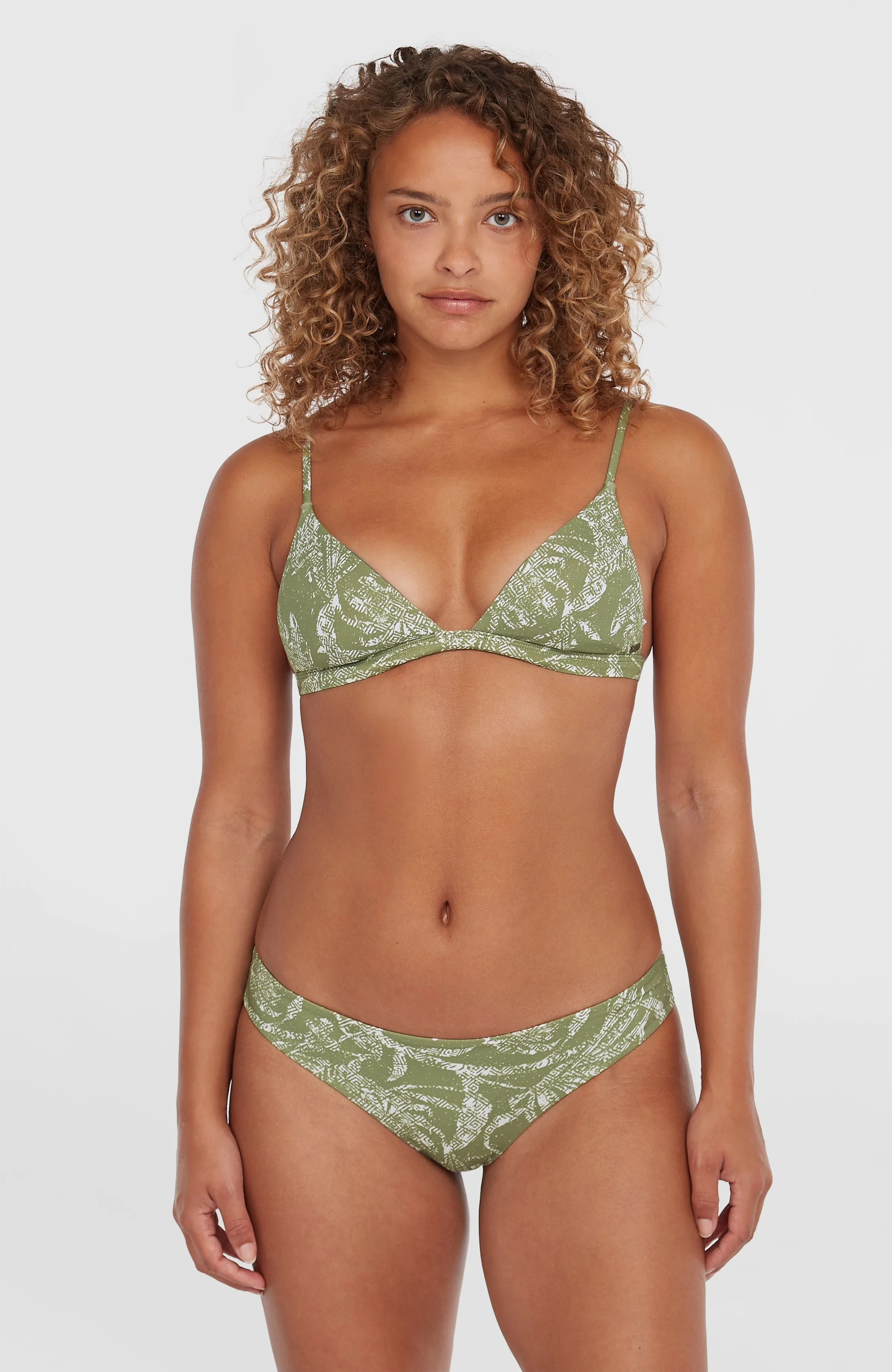 Maoi Bikinihose | Green Textured Jungle