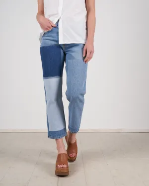 marcel relaxed straight crop jean - faded indigo