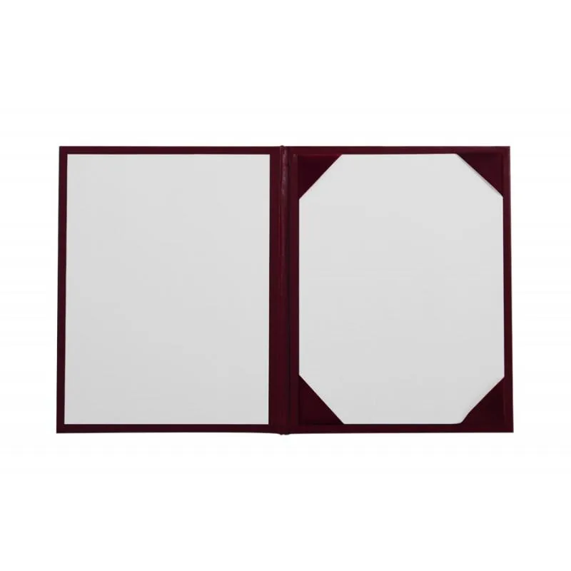 Maroon Imprinted Graduation Diploma Cover - College & High School Diploma Covers