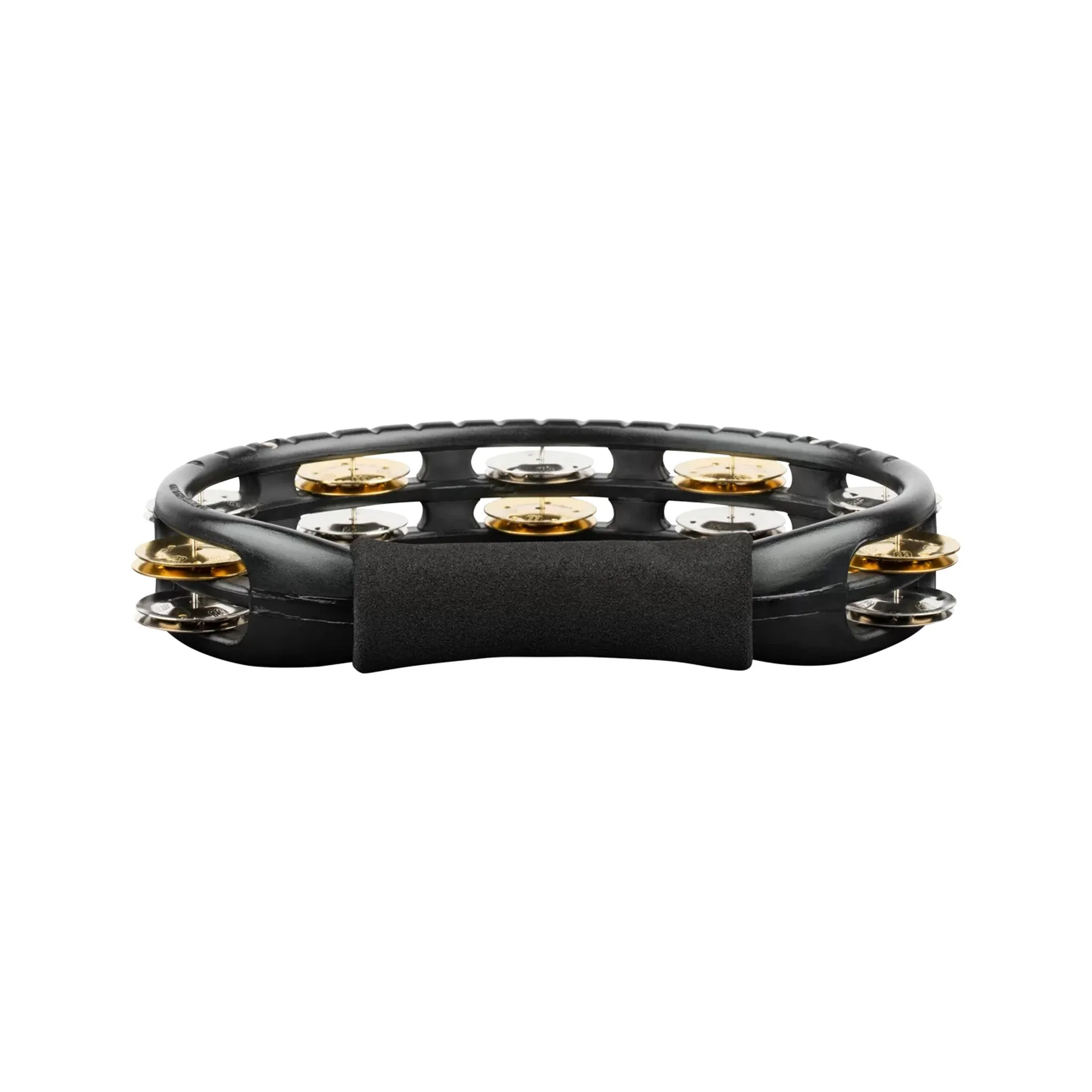 MEINL Percussion TMT1M-BK Hand Held Molded ABS Tambourine, Mixed Jingles, Black