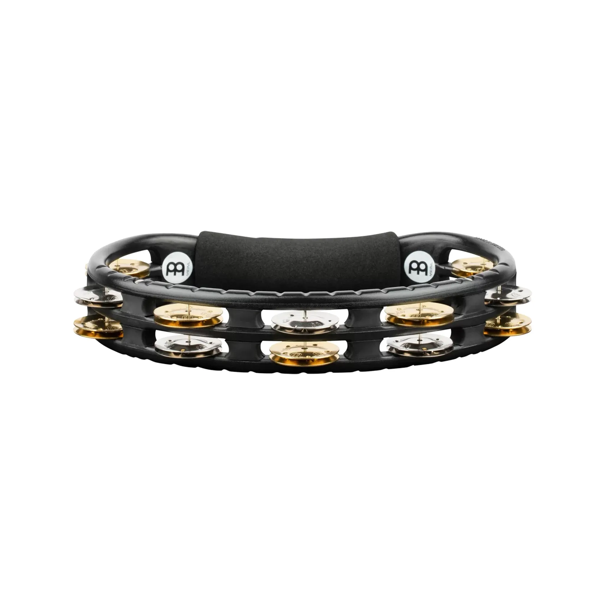 MEINL Percussion TMT1M-BK Hand Held Molded ABS Tambourine, Mixed Jingles, Black