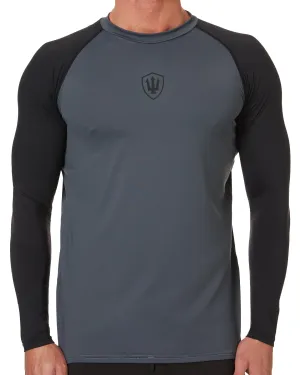 Mens L/S 2 Tone Relaxed Fit Rash Shirt