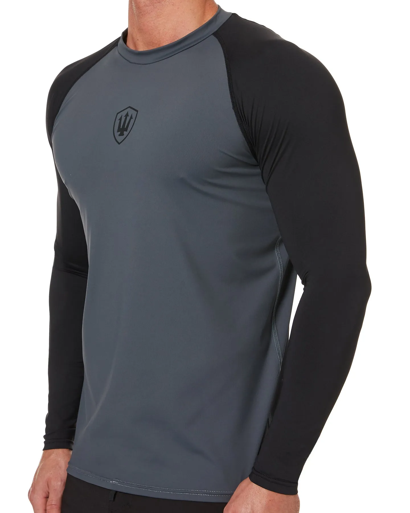 Mens L/S 2 Tone Relaxed Fit Rash Shirt