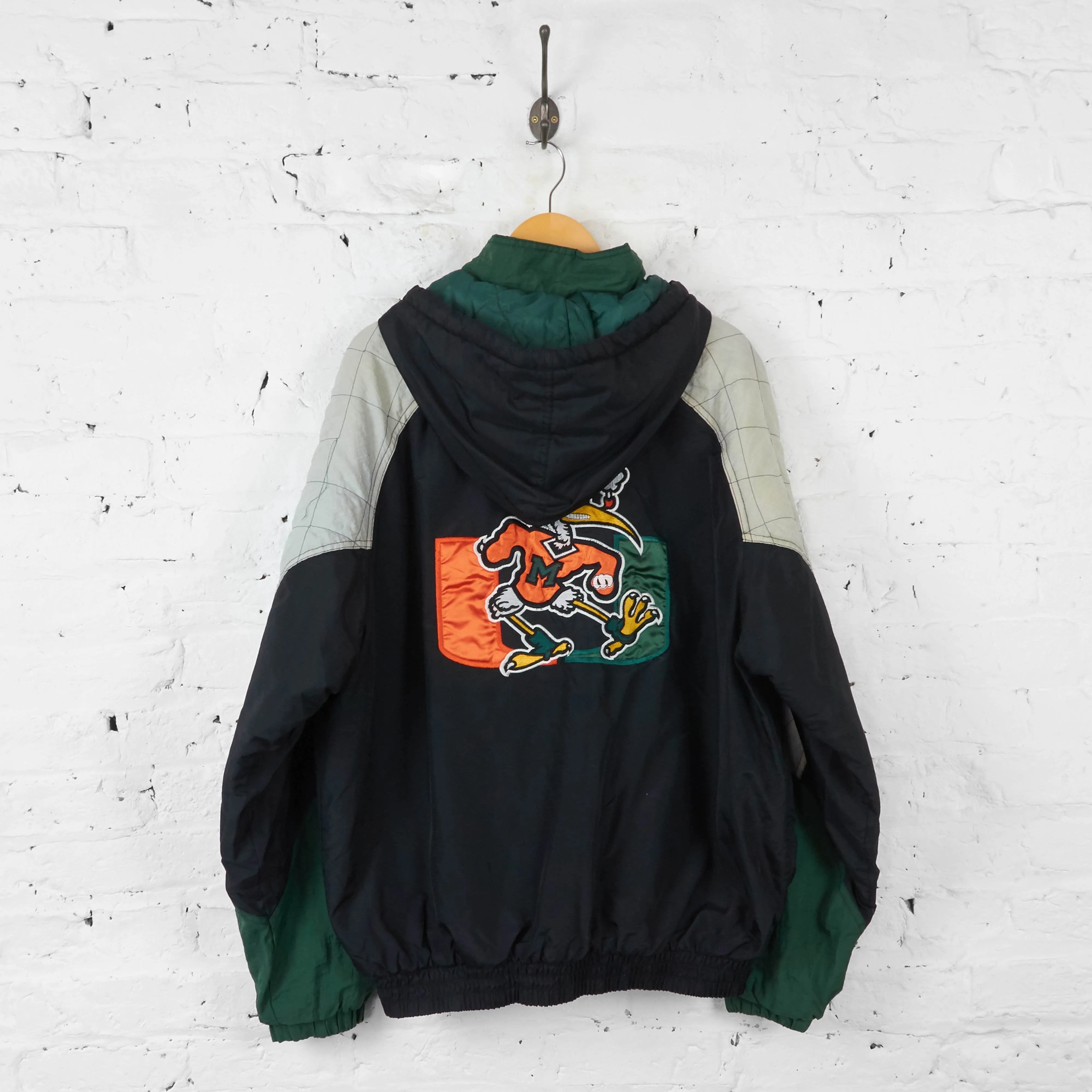 Miami University Hurricanes Starter Jacket - Green - XL