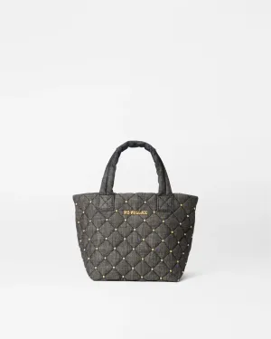 Micro Metro Tote Deluxe | True Charcoal Denim