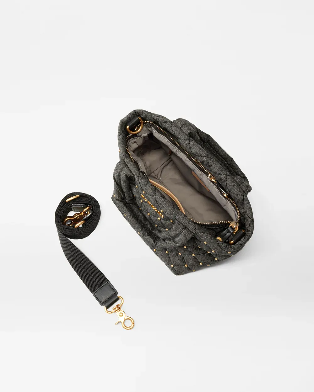 Micro Metro Tote Deluxe | True Charcoal Denim