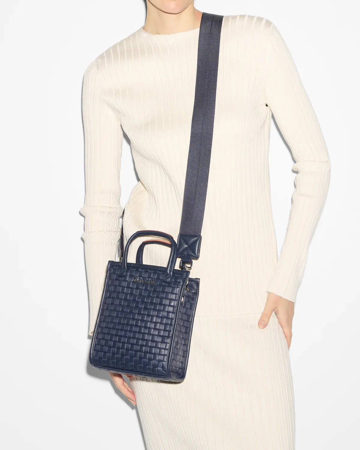 Micro Woven Box Tote |  Dawn