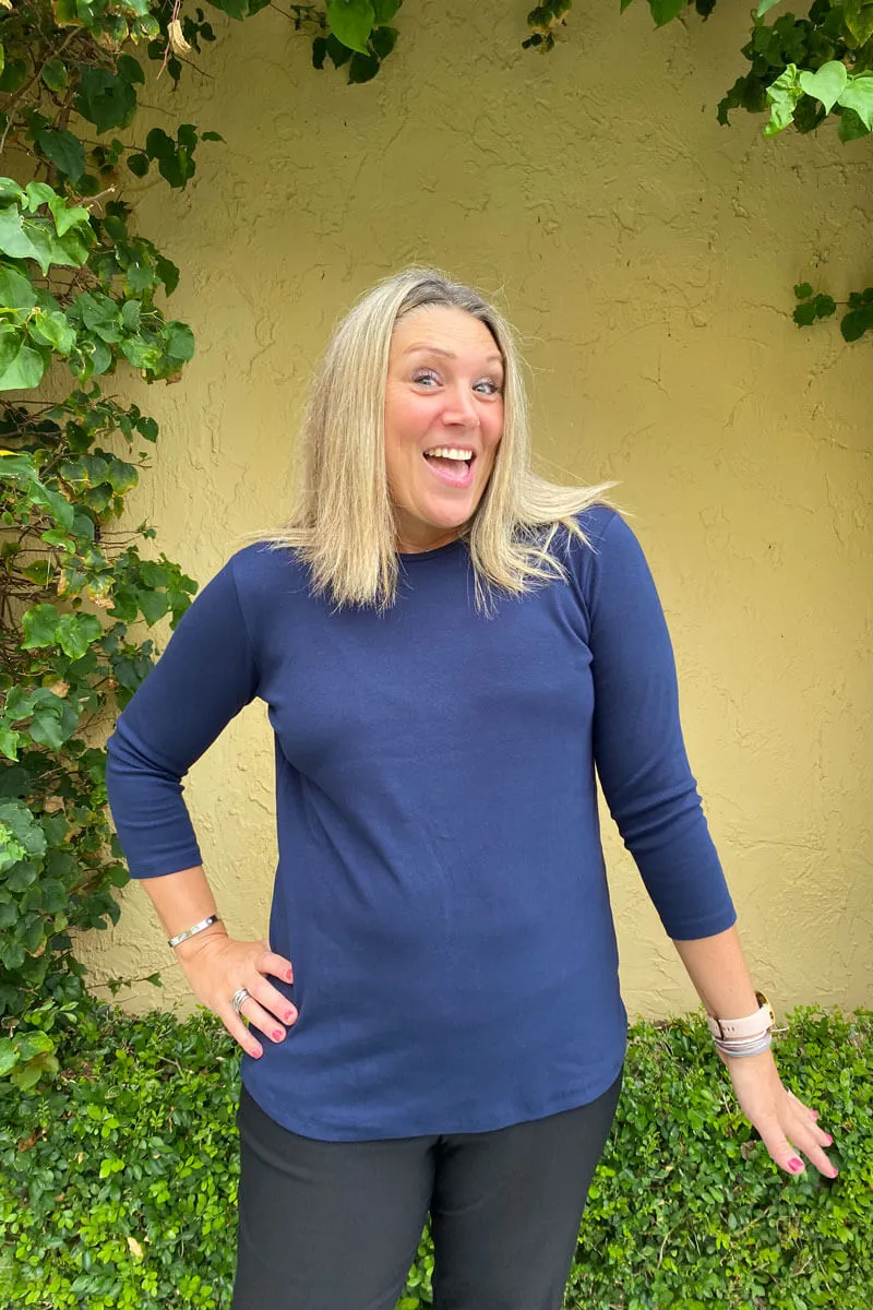 Mildred Hoit Everyday Tee - Navy