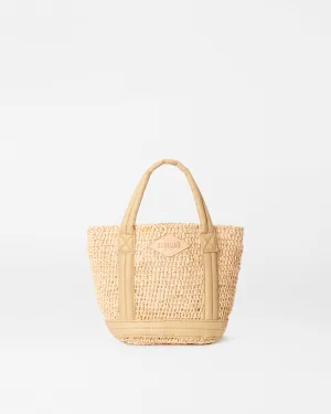 Mini Raffia Tote | Raffia/Camel