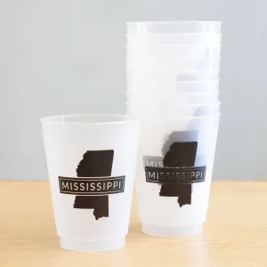 Mississippi Banner Frosted Cups