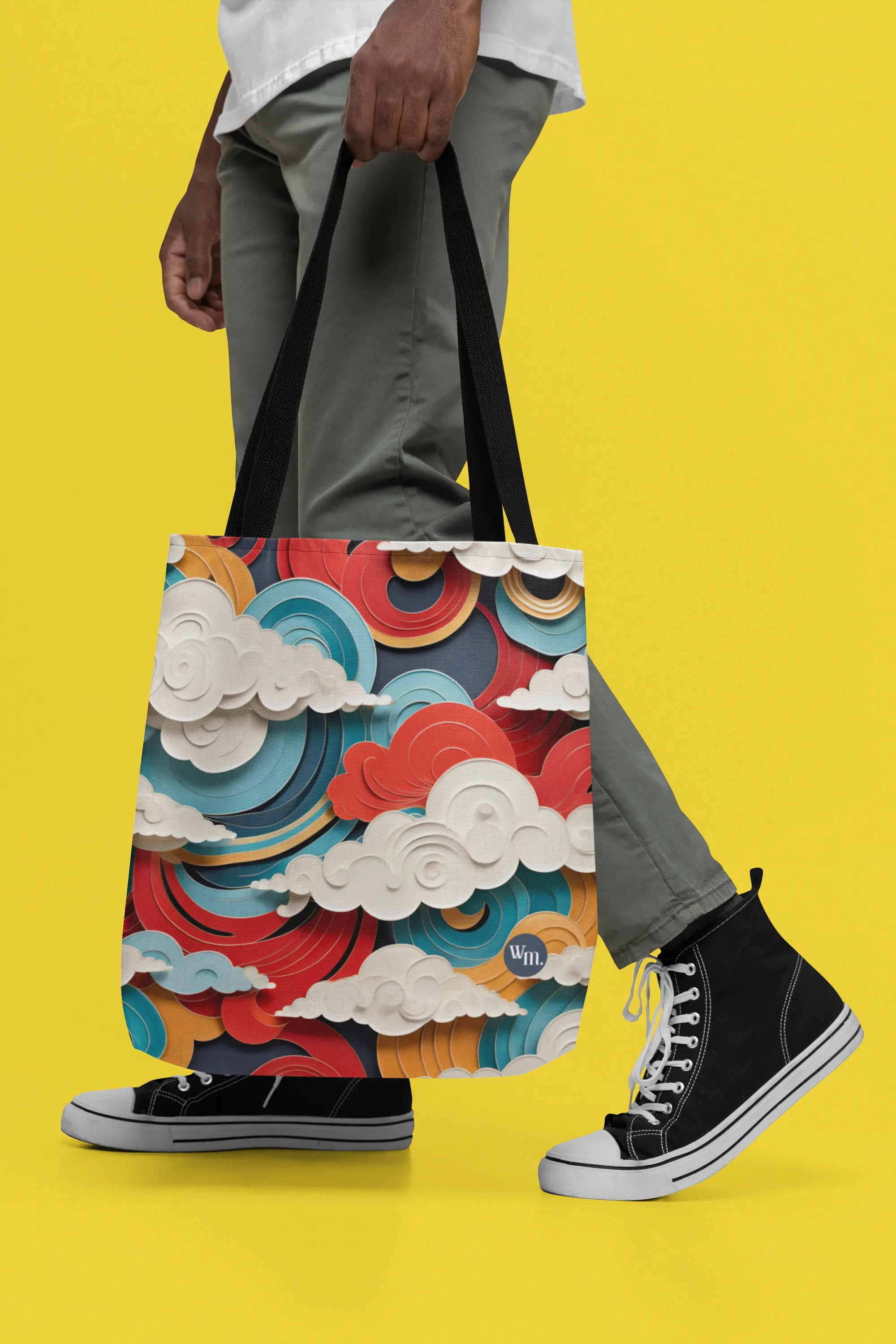 Modern Art Clouds Tote