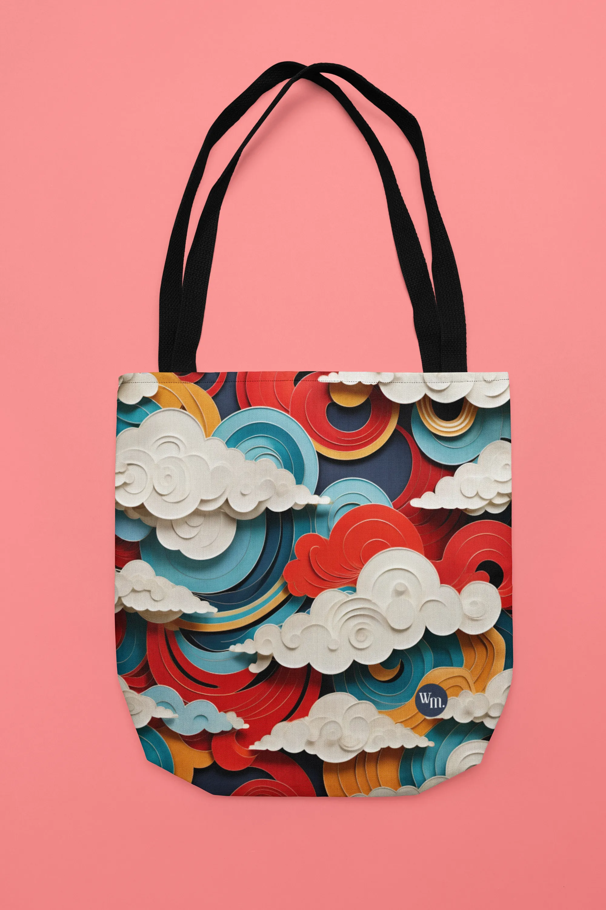 Modern Art Clouds Tote