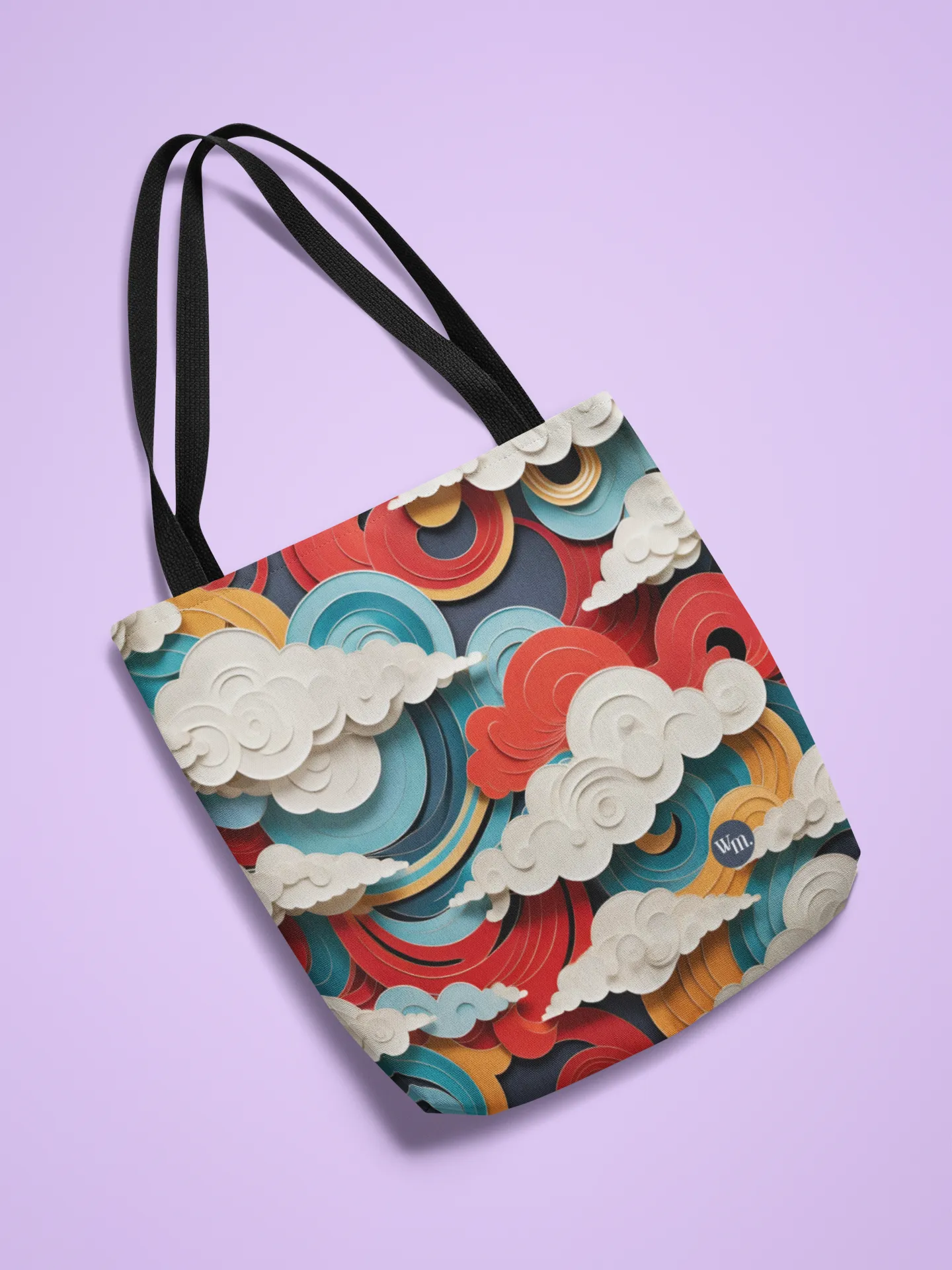 Modern Art Clouds Tote