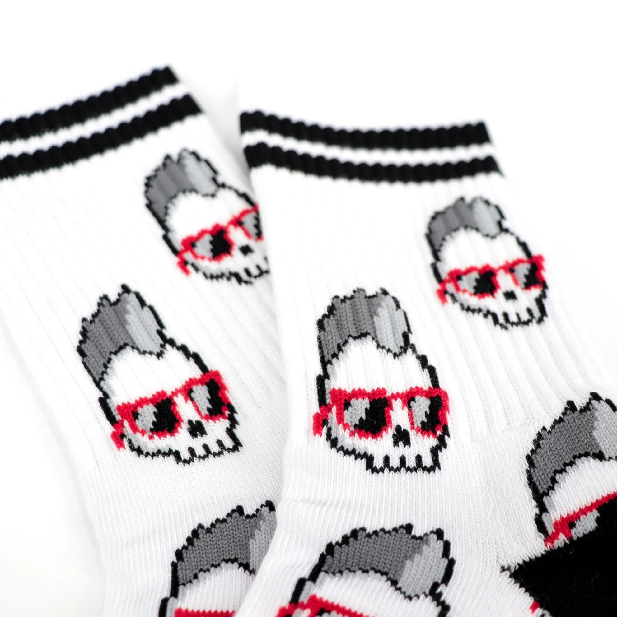 Mohawk skull Crew Socks (size 6-9)