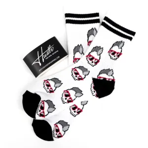 Mohawk skull Crew Socks (size 6-9)