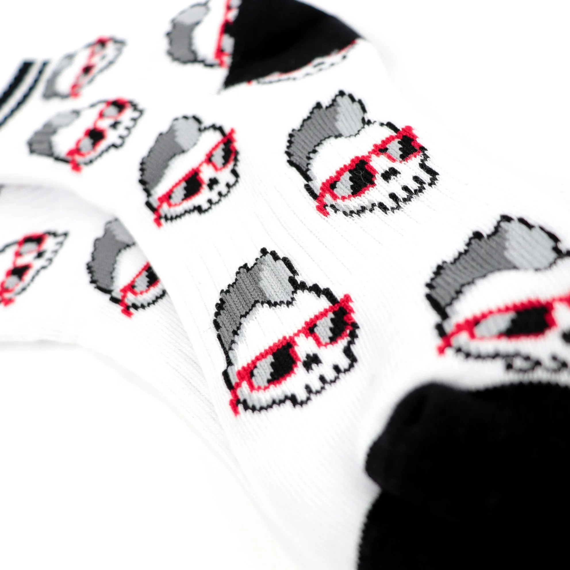 Mohawk skull Crew Socks (size 6-9)