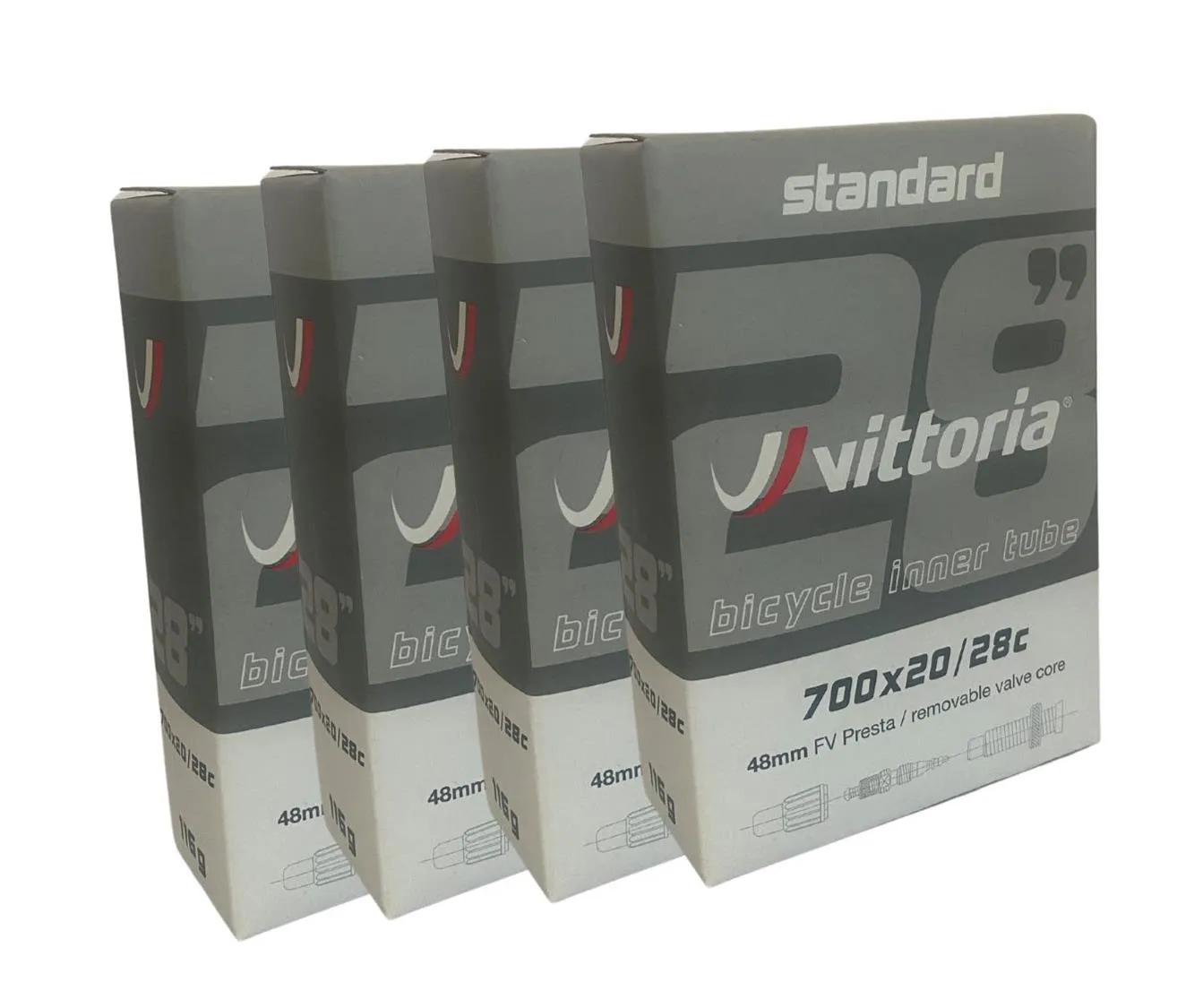 Multipack Vittoria Standard Butyl Inner Tubes 700c