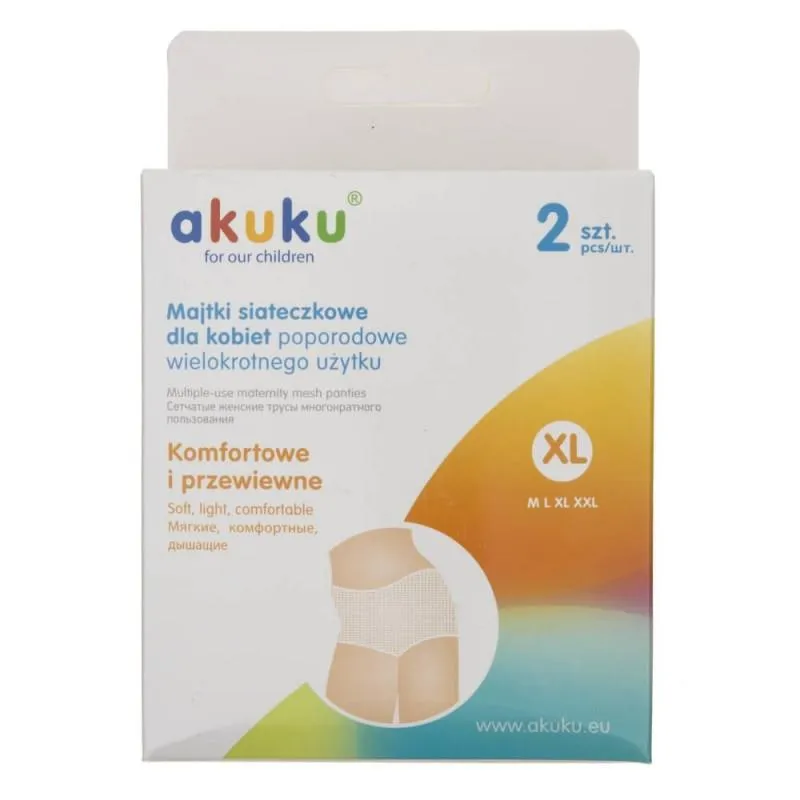Multiple-Use Maternity Mesh Panties Soft Light Comfortable Akuku Size Xl