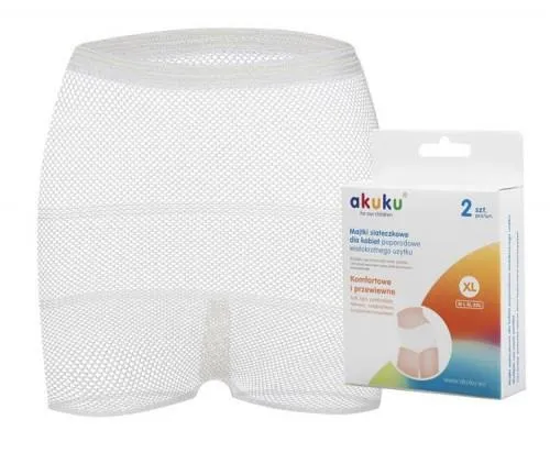 Multiple-Use Maternity Mesh Panties Soft Light Comfortable Akuku Size Xl