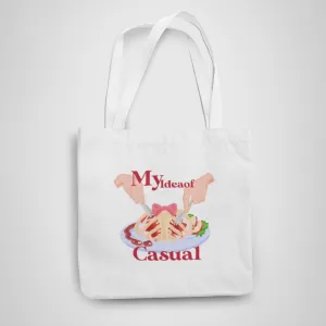 My idea of casual meal Tote Bag With Zipper by @kafkaesqian