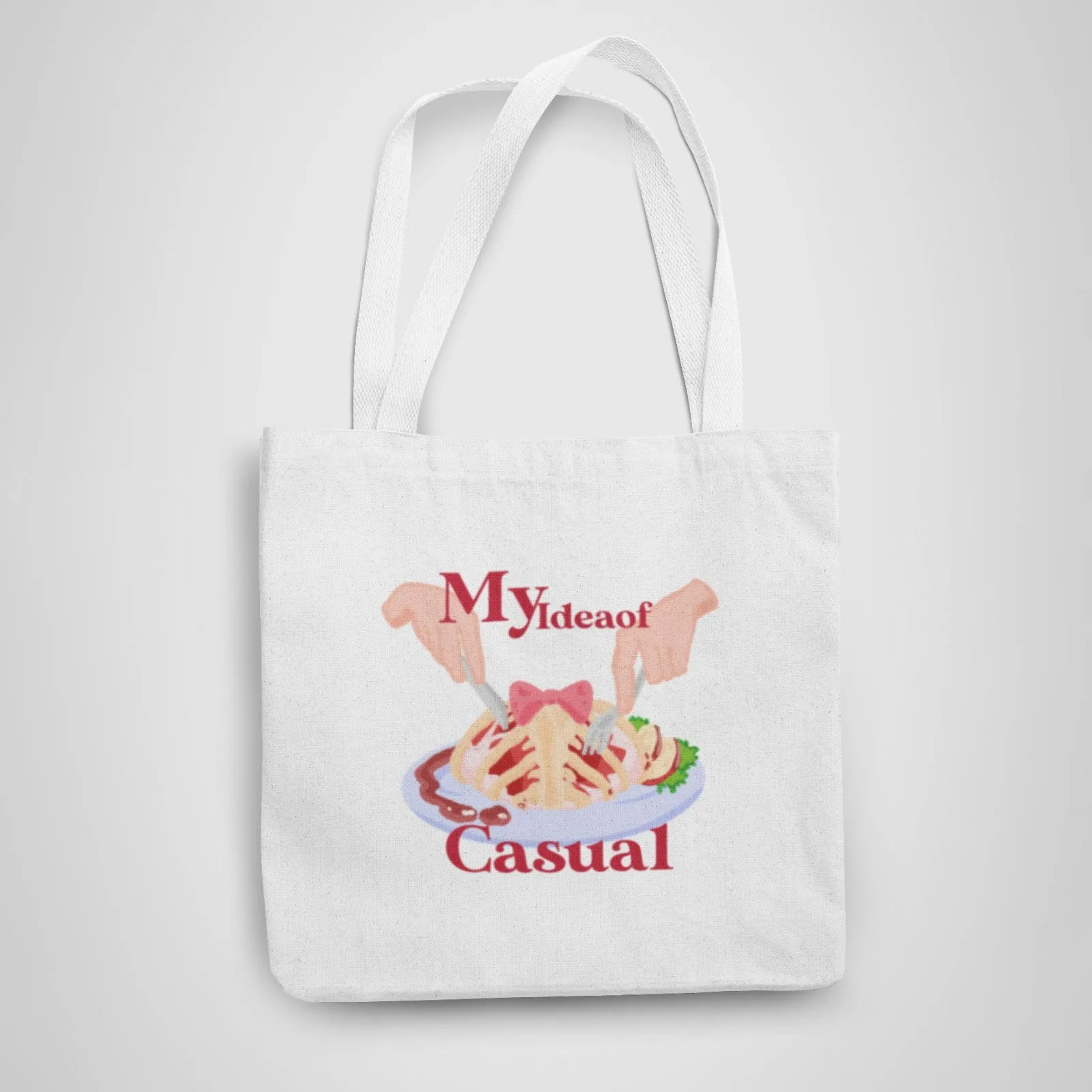 My idea of casual meal Tote Bag With Zipper by @kafkaesqian