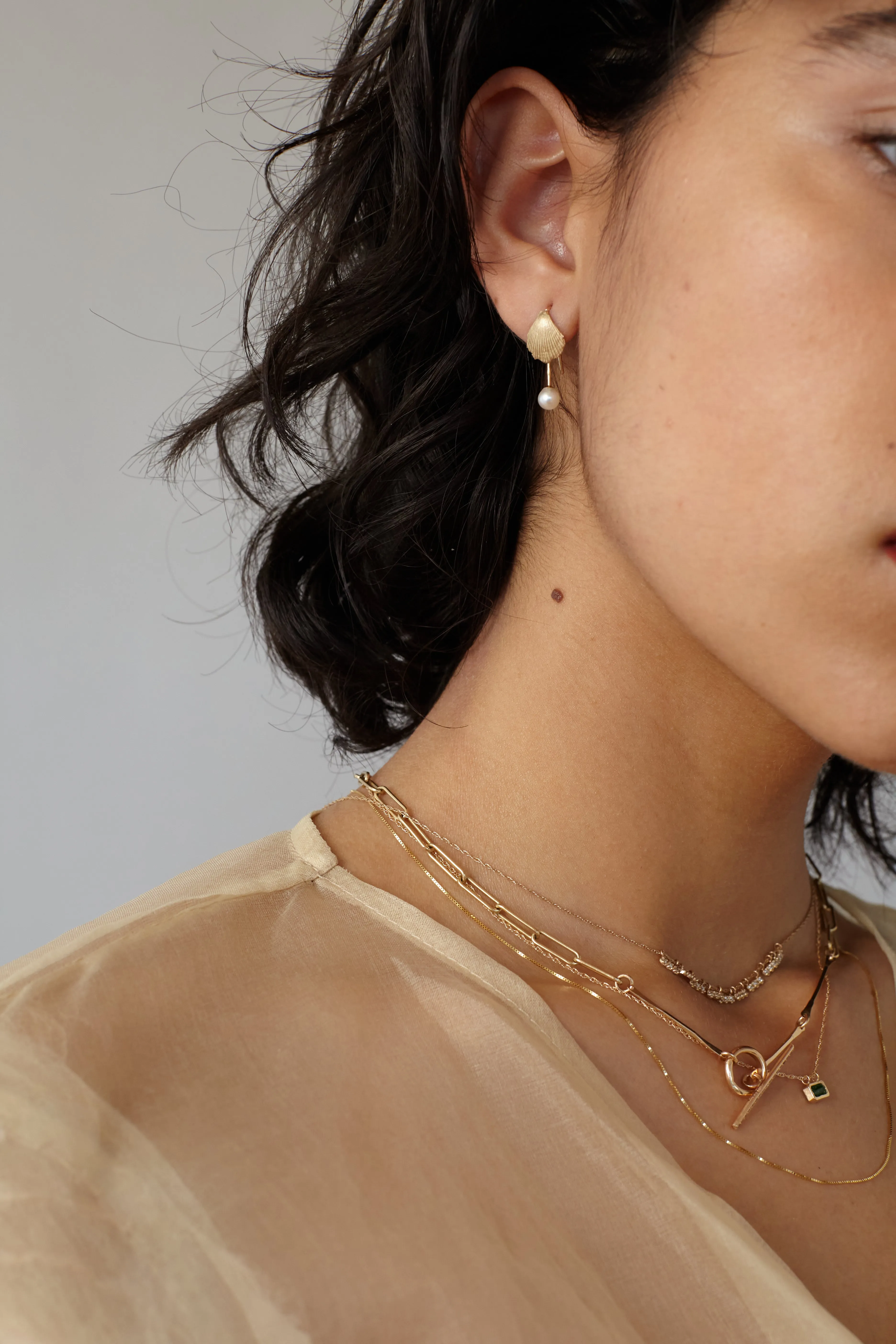 Naiad Pearl earring