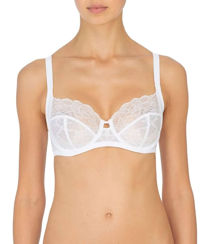 Natori Statement Supportive Full Figure Underwired Lace Bra - White