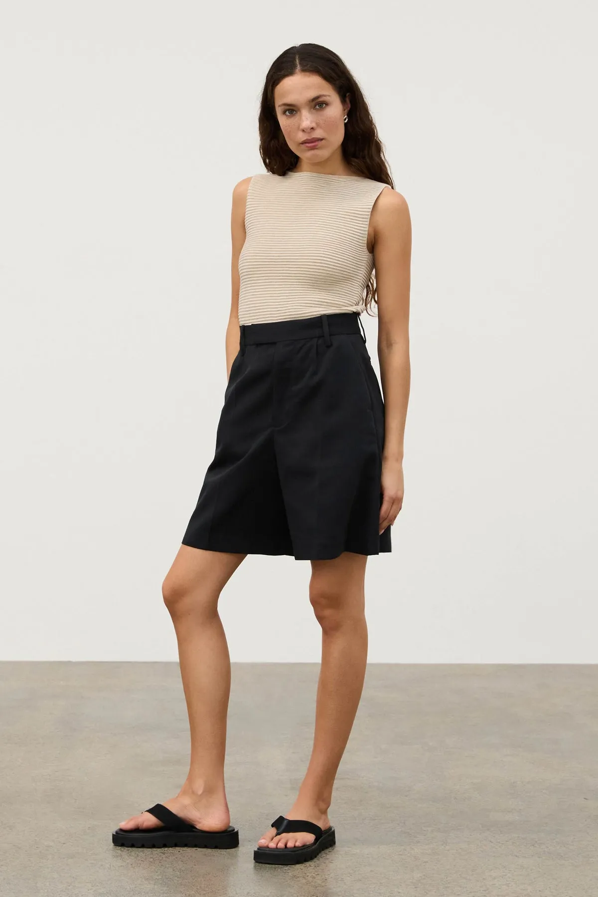 Natural Textured Knit Top