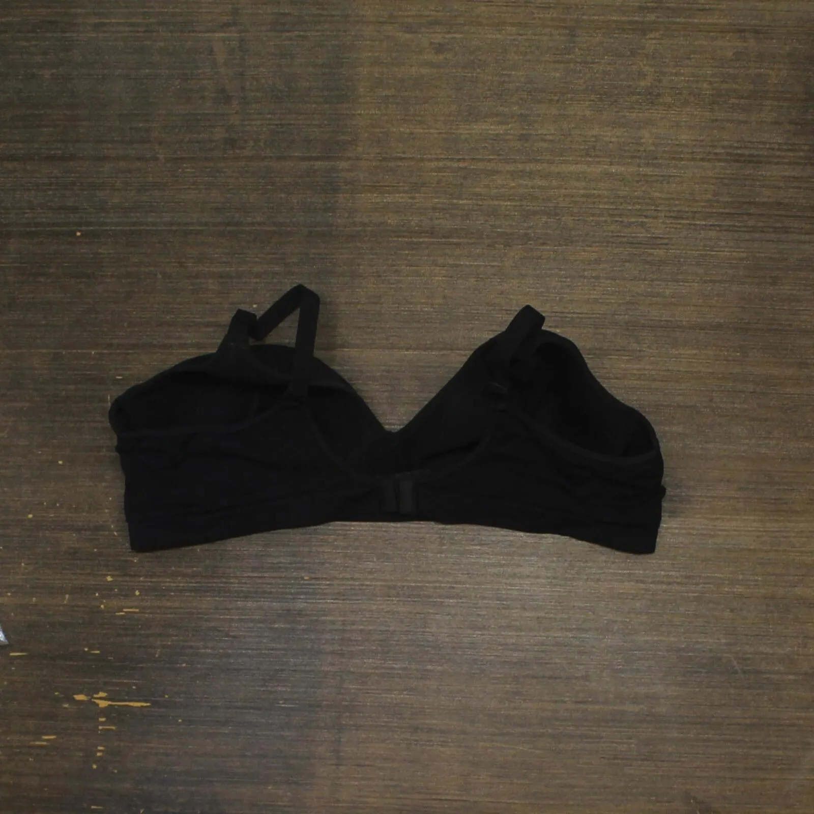 Nearly Nude Womens Seamless Comfortable Lounge Bra 663664 Black 3XL