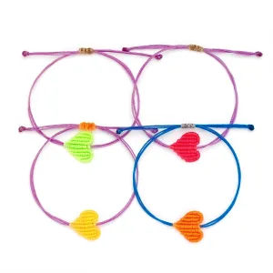 Neon Heart Bracelet