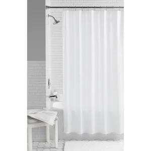 New 72" x 72", Mainstays Waffle Weave Textured Design Bright White Fabric Shower Curtain