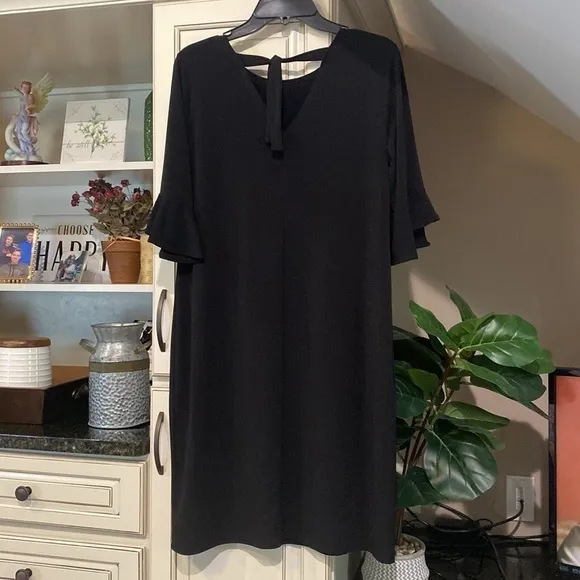 New - black party dress with back tie