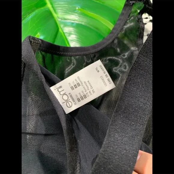 NEW Elomi 'Matilda' Underwire Plunge Bra in Black [SZ‎ 34K US ]