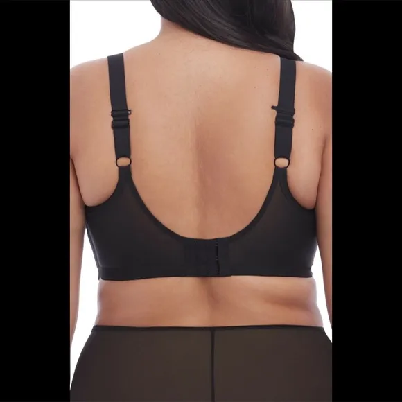 NEW Elomi 'Matilda' Underwire Plunge Bra in Black [SZ‎ 34K US ]